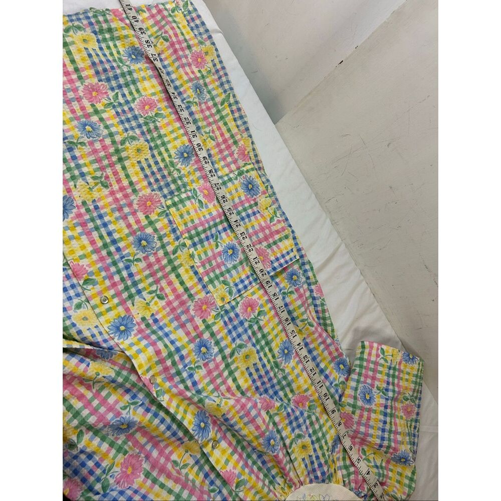 Simply Basic Granny Robe 1x Snap Buttons Front Po… - image 7